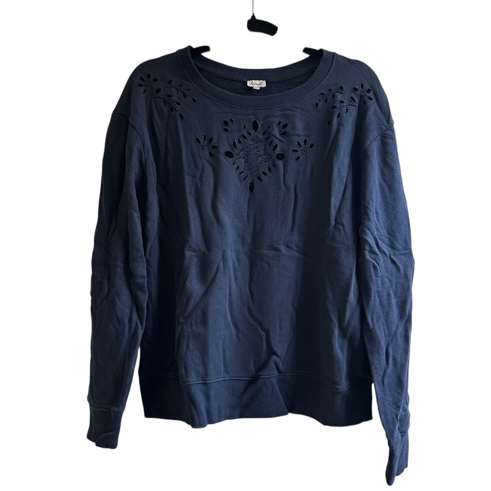 Kismet Navy Sweatshirt with Cut-Out Design